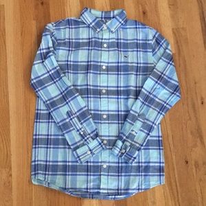 Boys Vineyard Vines Cotton Button Down Shirt